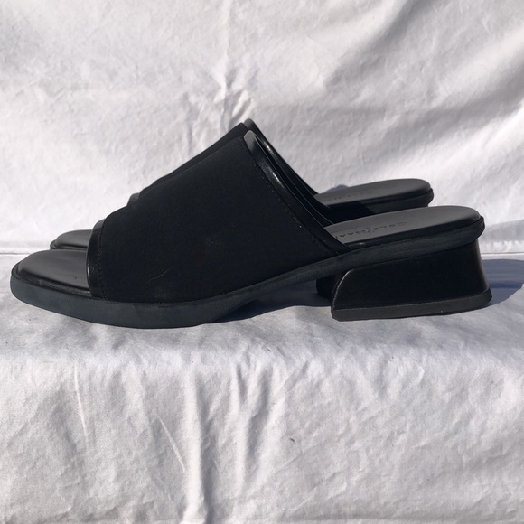 Cole Haan Black Micro Fiber Slide/Mule w/1.5” Heel, “Traci” - Picture 4 of 13